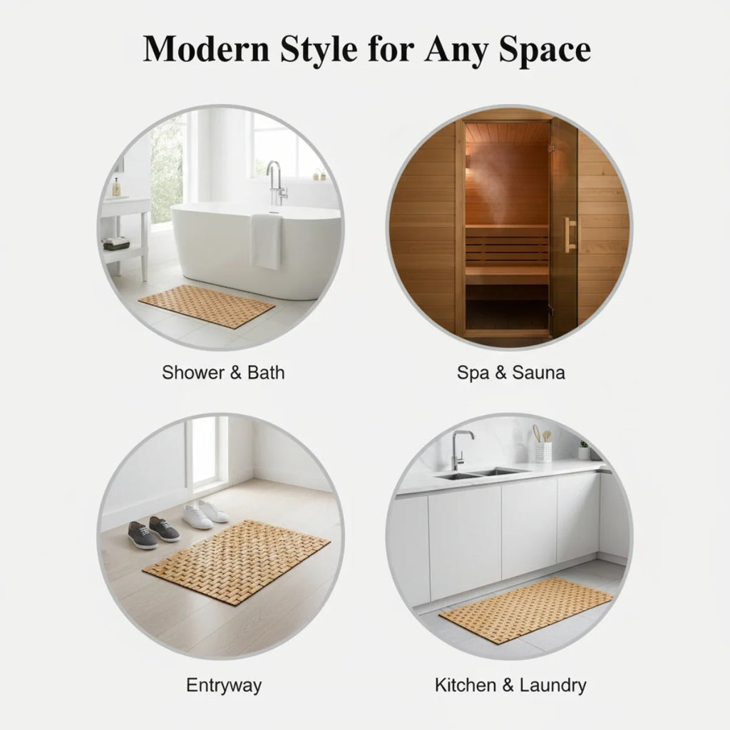 Bamboo Bath & Shower Mat